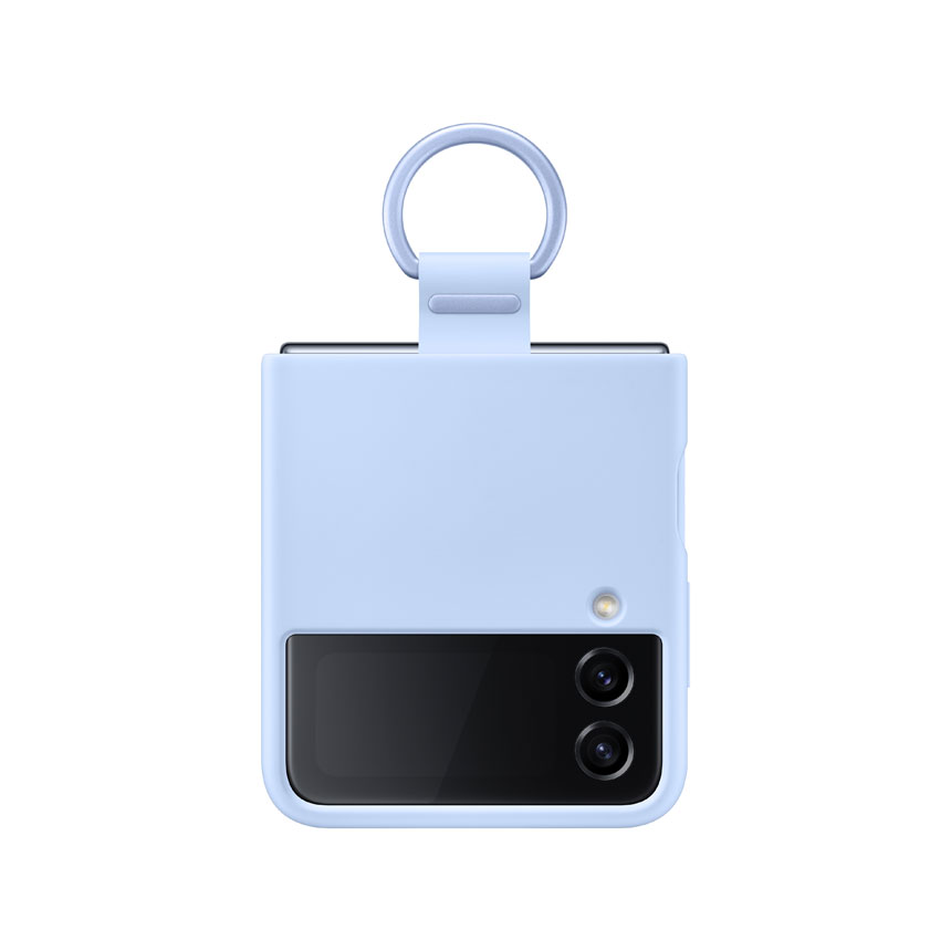 갤럭시 Z 플립4 실리콘 커버 with 링(아틱 블루)