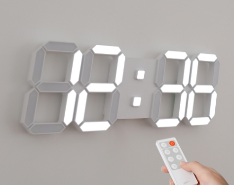 무아스 퓨어 39cm 슬림형 LED벽시계 (L) 화이트