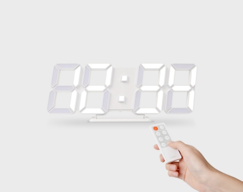 무아스 퓨어 30cm 슬림형 LED벽시계 (M) 화이트