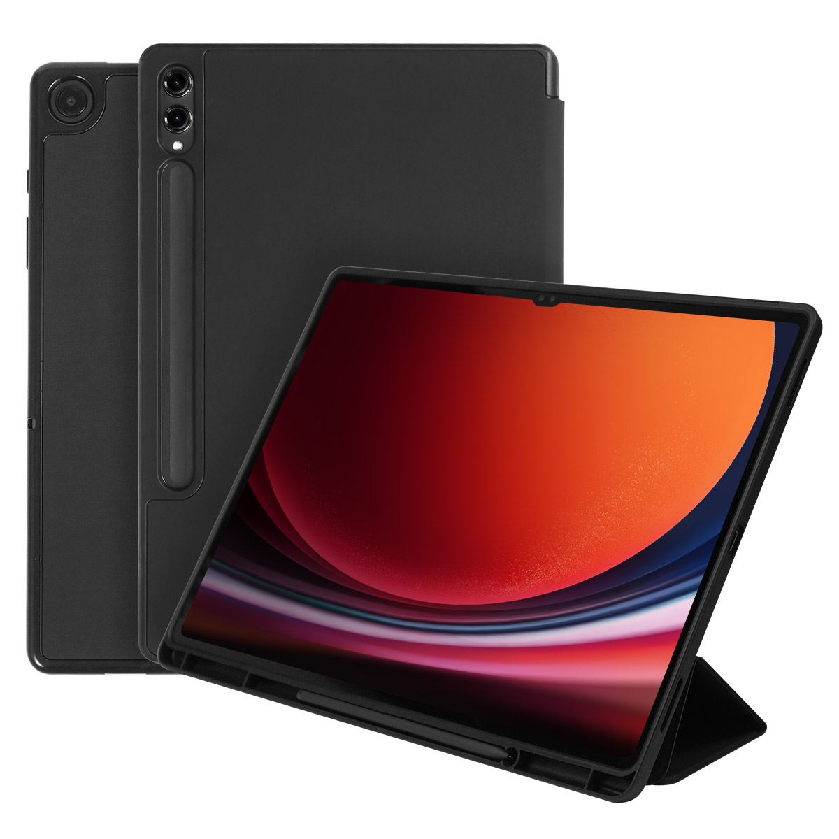 갤럽시탭 폴리오 스탠딩케이스+보호유리 (A9/S9계열)