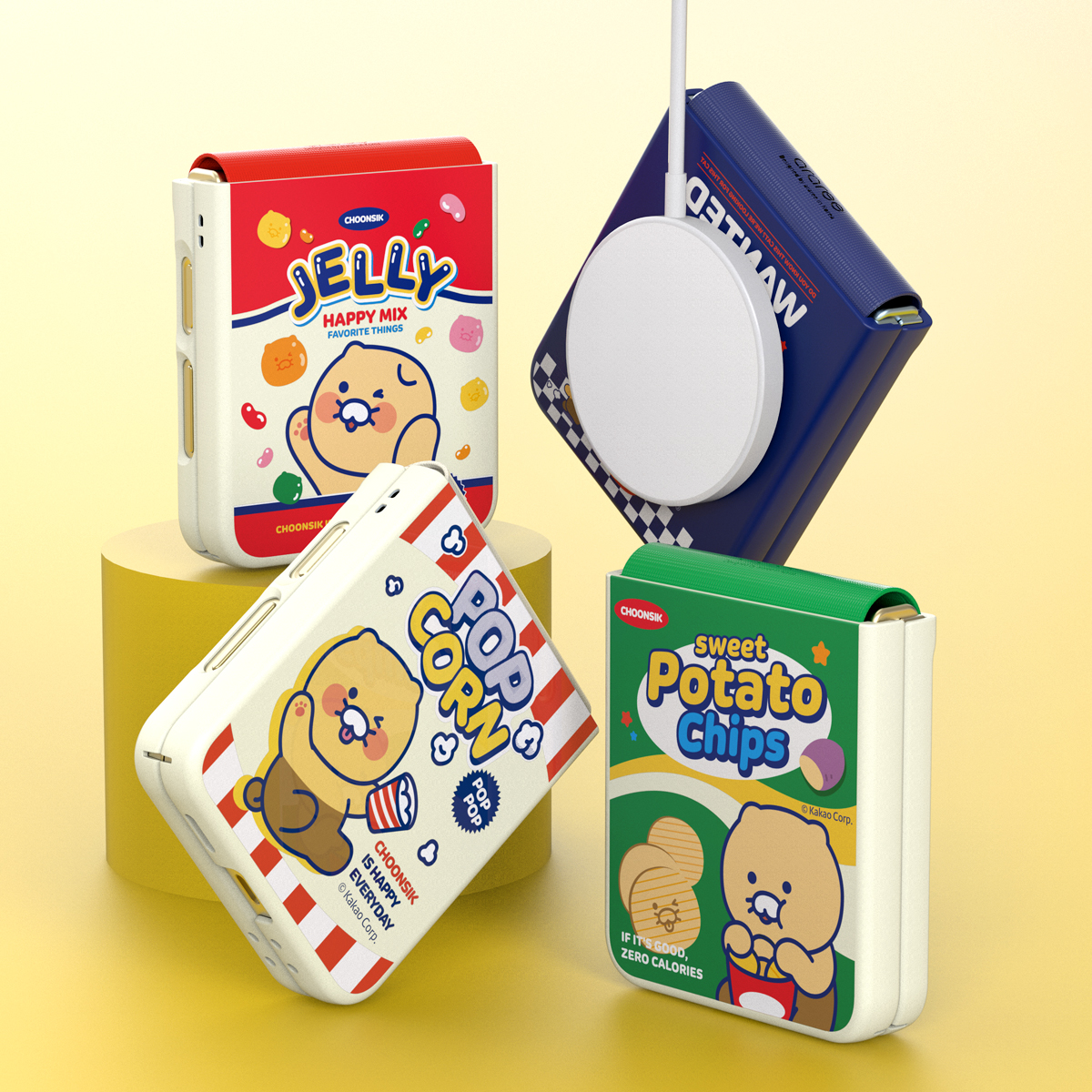 카카오프렌즈 스낵 마그네틱 케이스 아라리 에어로플렉스M