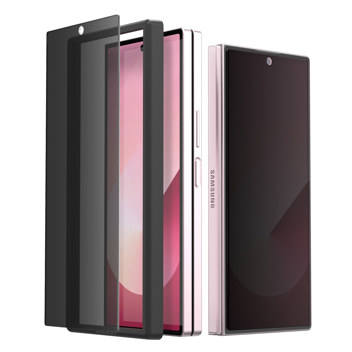 갤럭시 Z폴드6 아라리 전면 사생활 액정보호유리 코어 2매