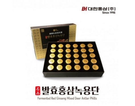 [대한홍삼] 발효홍삼 녹용단 4g x 30환