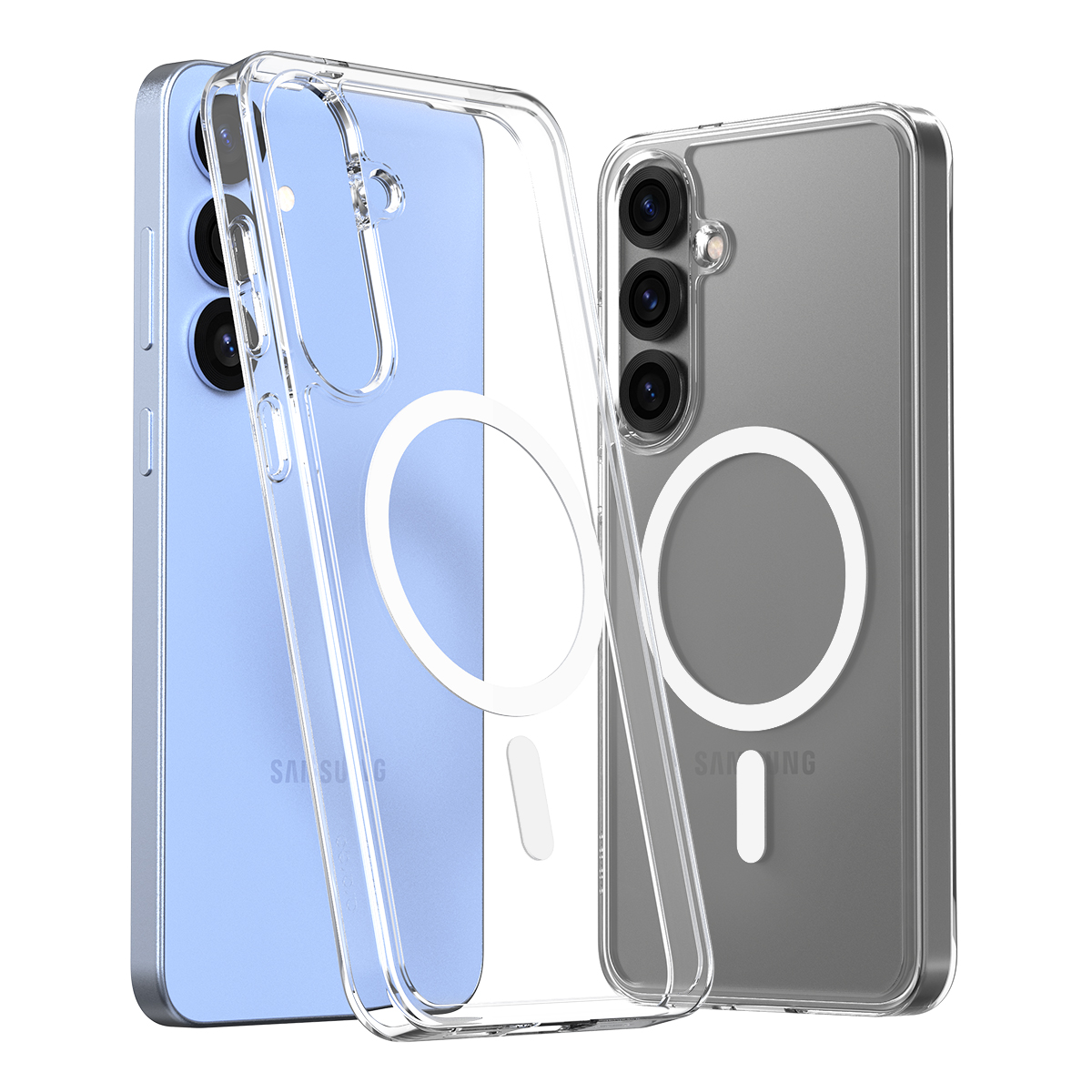 갤럭시 S25플러스 자석인입 아라리 케이스 이중범퍼 듀플M (클리어)