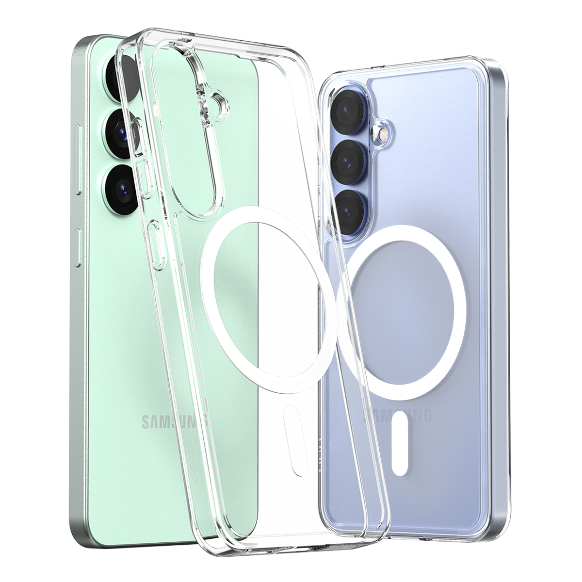 갤럭시 S25 자석인입 아라리 케이스 이중범퍼 듀플M (클리어)