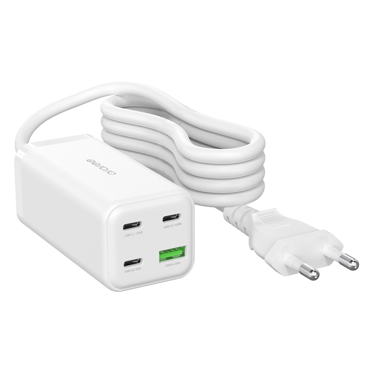 GaN 4포트 1.5M 전원선일체형 충전어댑터 볼트100