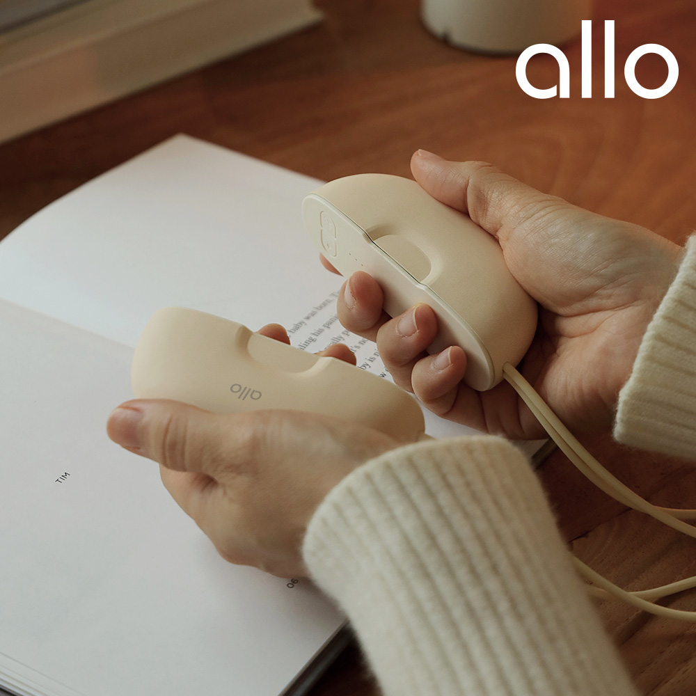 [알로코리아] 듀얼 충전식 휴대용 손난로 보조배터리 [5000mAh]