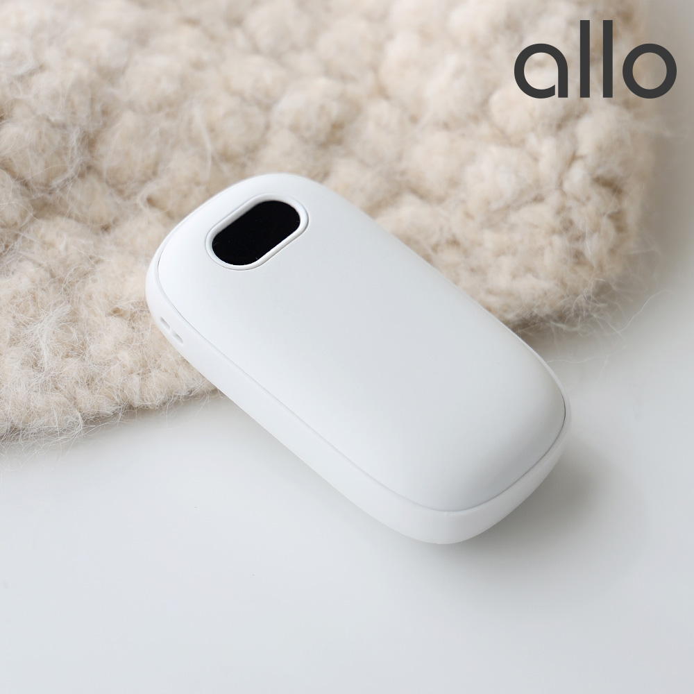 [알로코리아] 양면형 손난로 보조배터리 스노우 스톤 손난로 WM400 [4000mAh]