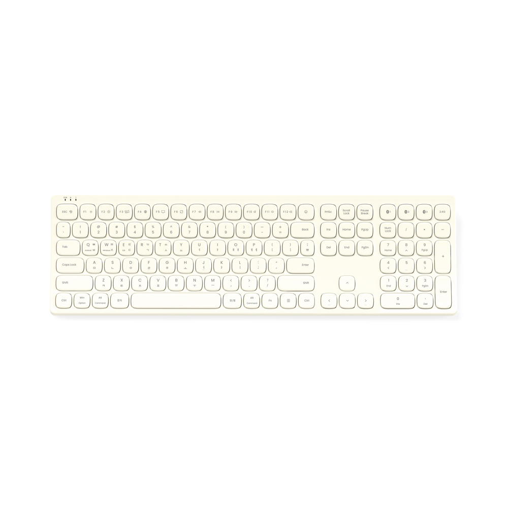 엑토 커브드 블루투스 키보드(버터 아이보리)