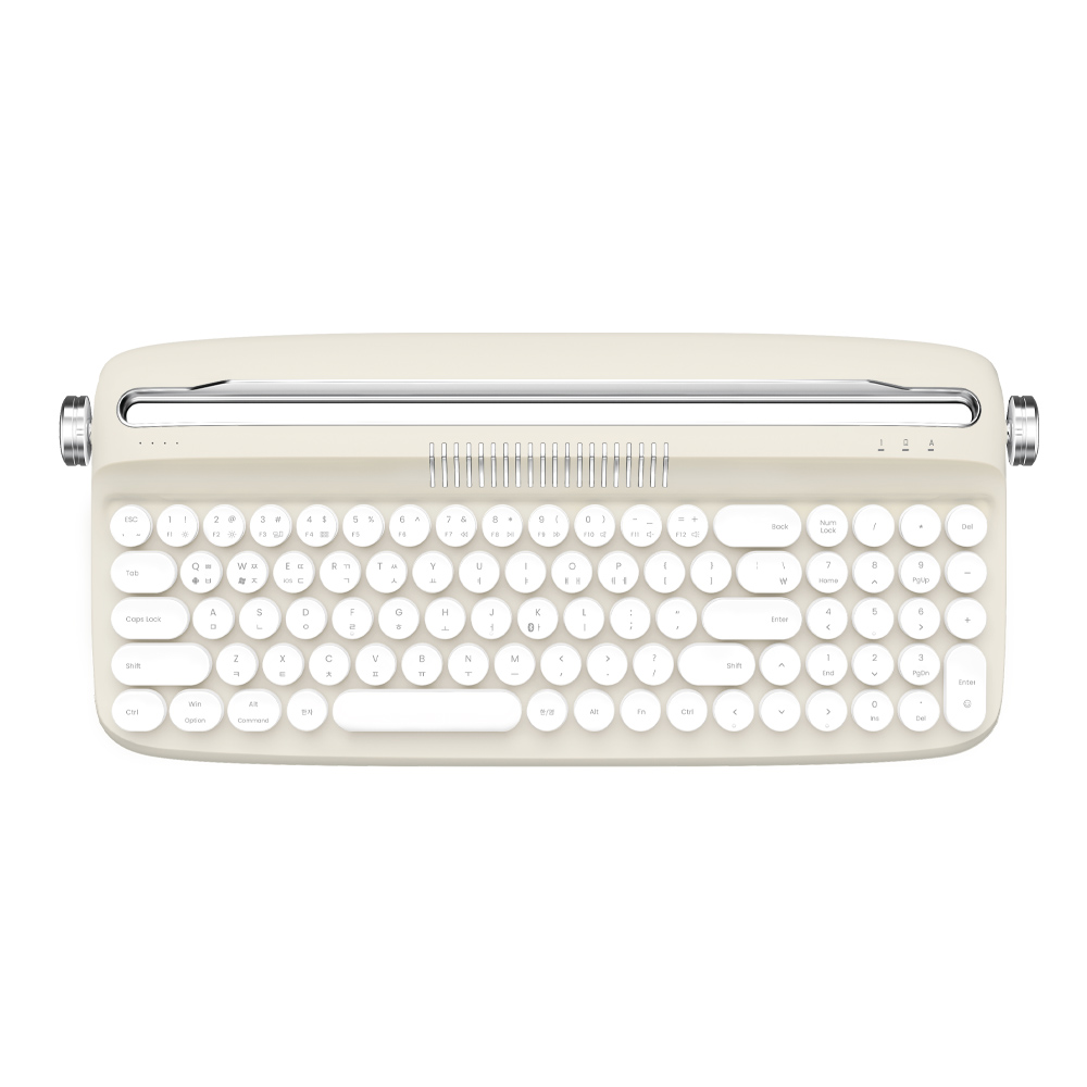 엑토 레트로2 블루투스 키보드(샌드베이지)