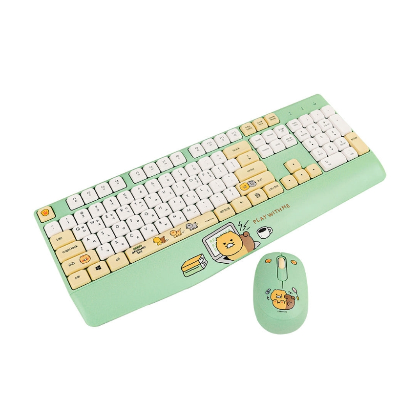 [카카오프렌즈] 춘식이 손목받침 무선 키보드마우스 세트 오디너리데이