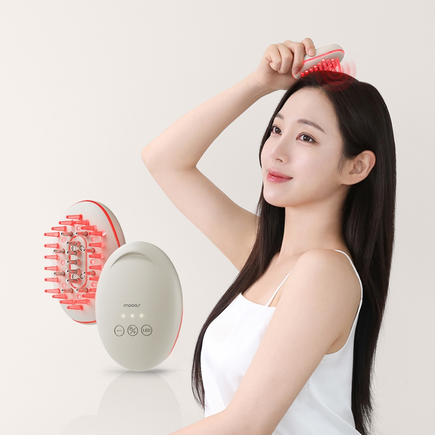 무아스 3 in 1 EMS 두피 케어 마사지기