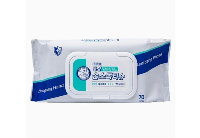 (동성) 손소독티슈 70매입