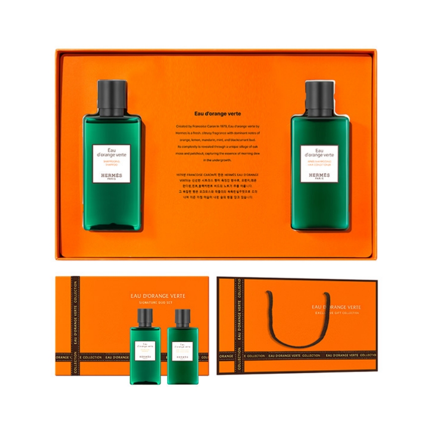 [Hermes] (NEW)에르메스 오도렌지 베르테 헤어2종세트 + 쇼핑백포함