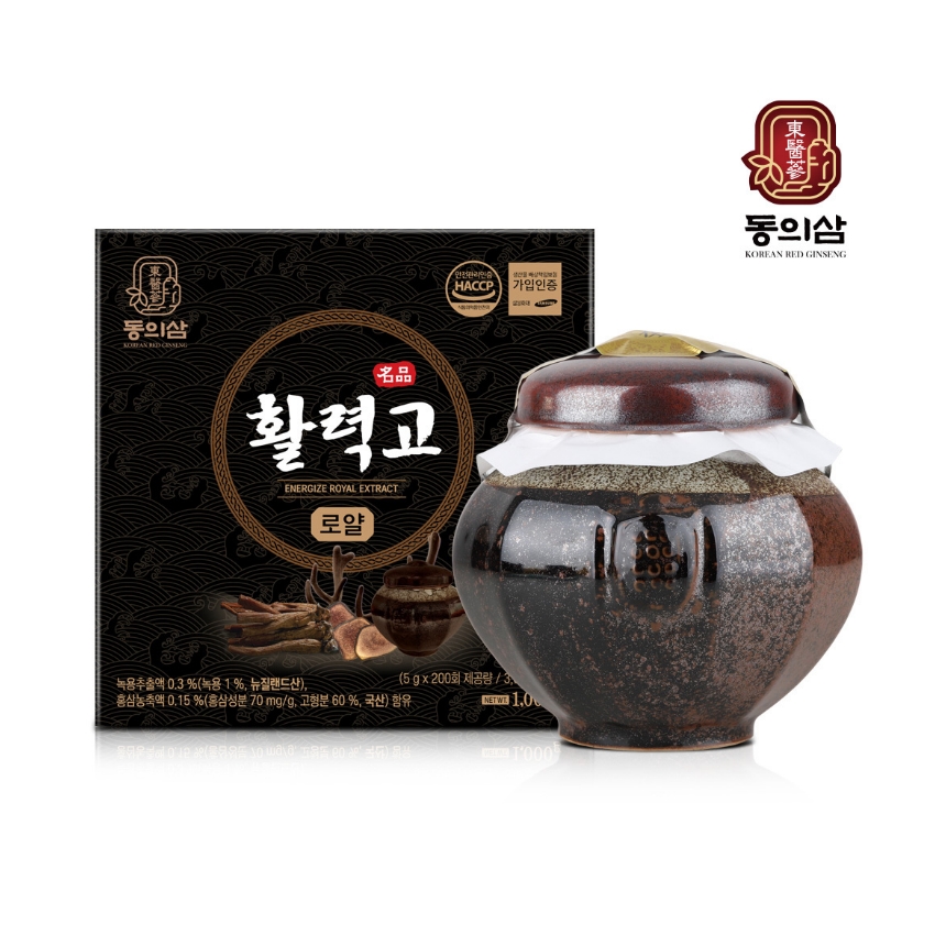 [동의삼] 활력고로얄(1kg 국내산 100% 6년근 홍삼)
